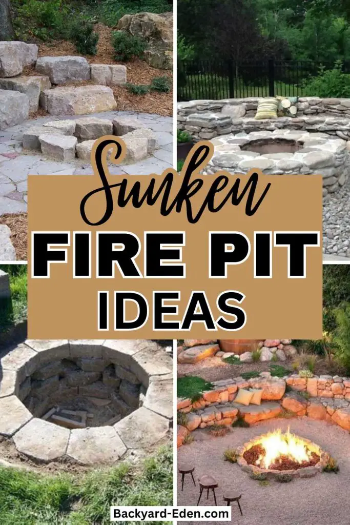 sunken fire pit ideas