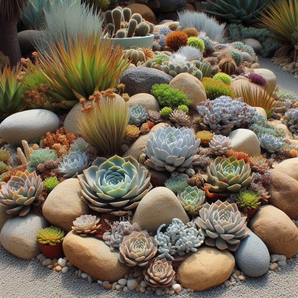 succulent rock garden ideas