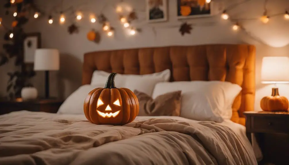 cozy autumn bedroom accents