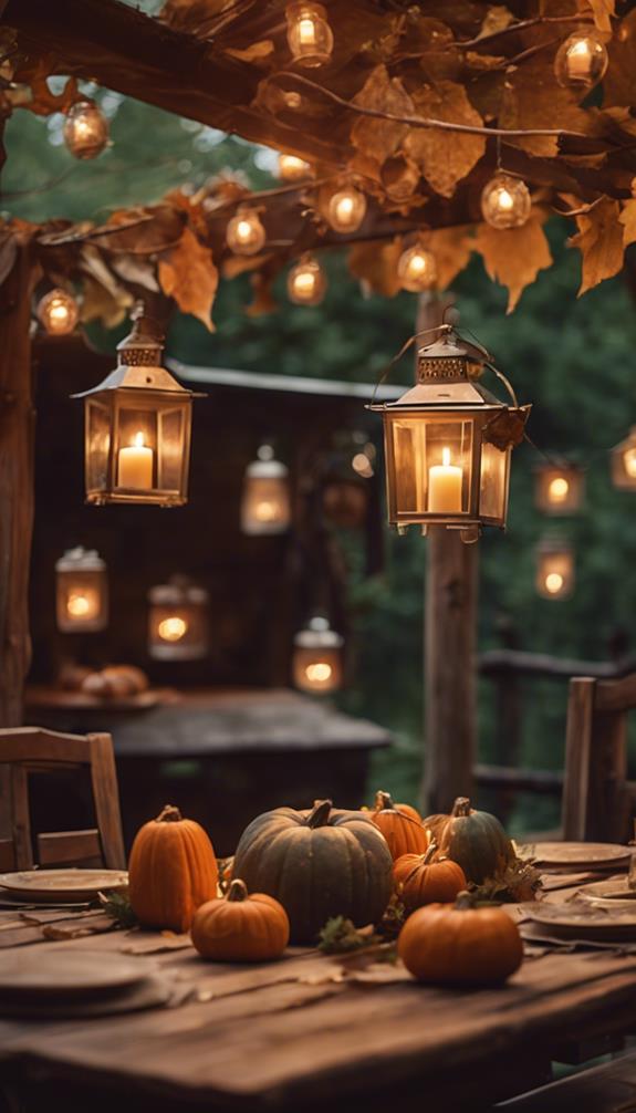 cozy autumn dinner party