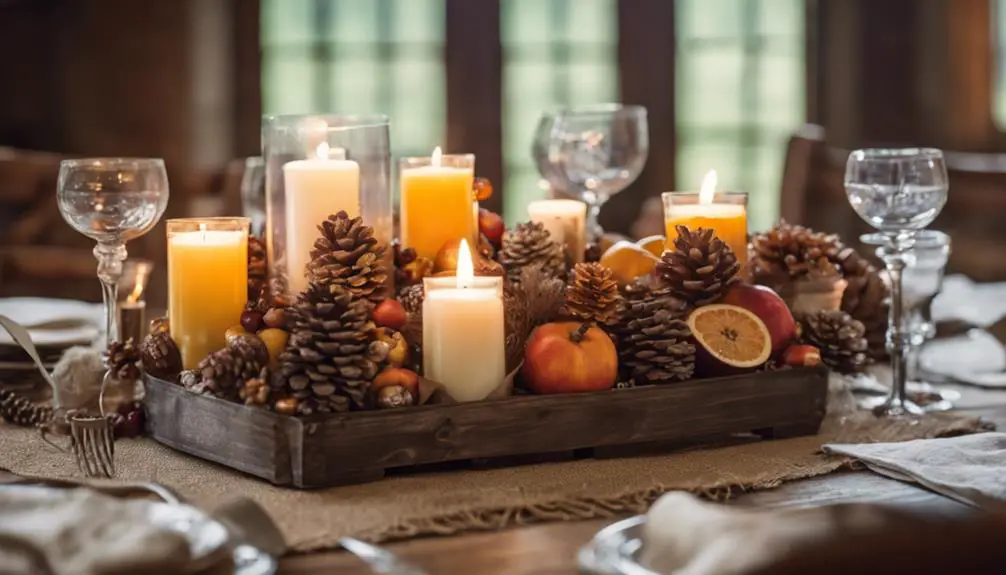 cozy autumn table decor