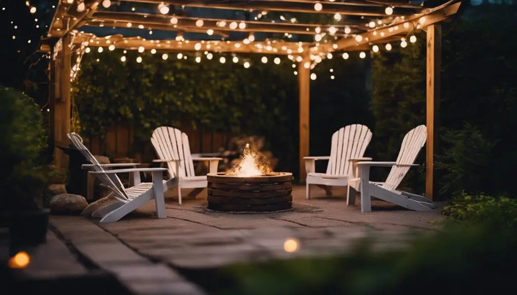 cozy backyard gathering space