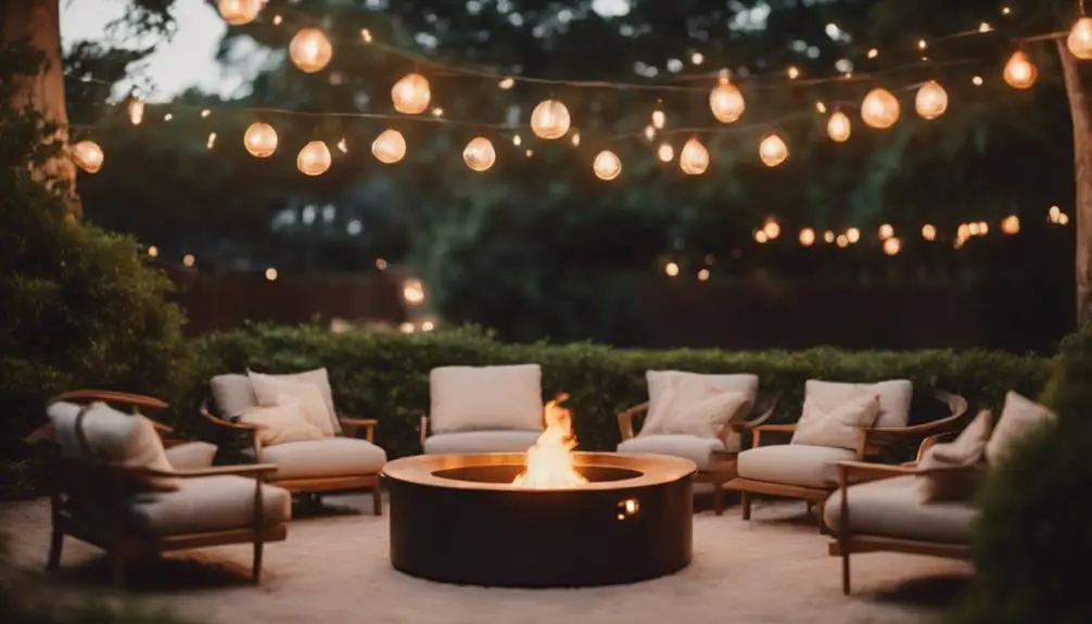 cozy outdoor gathering spaces