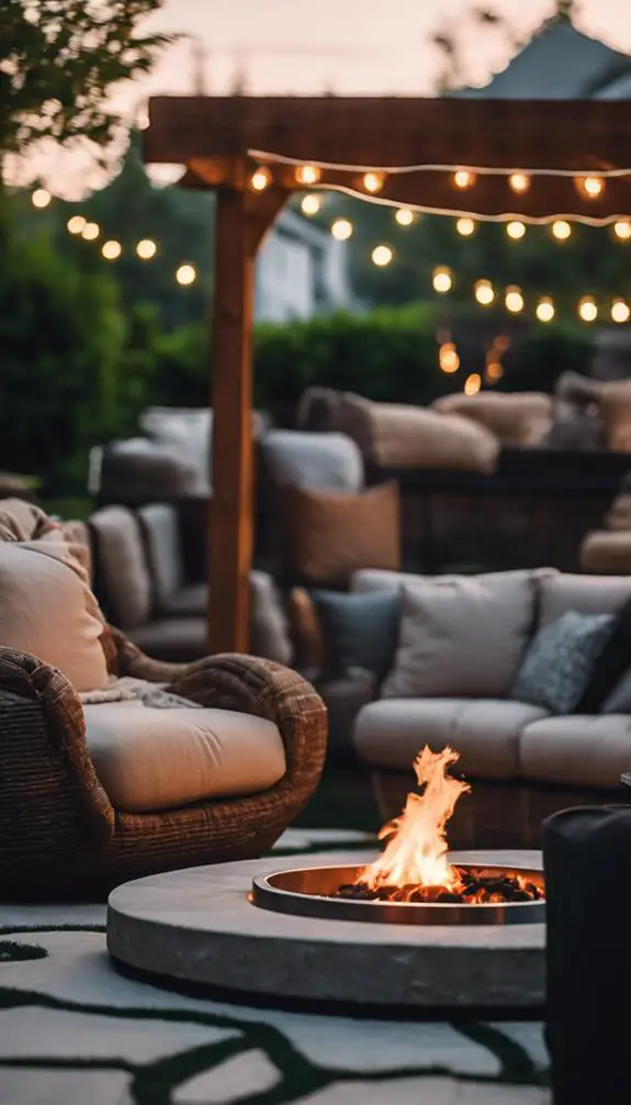 cozy outdoor gathering spaces