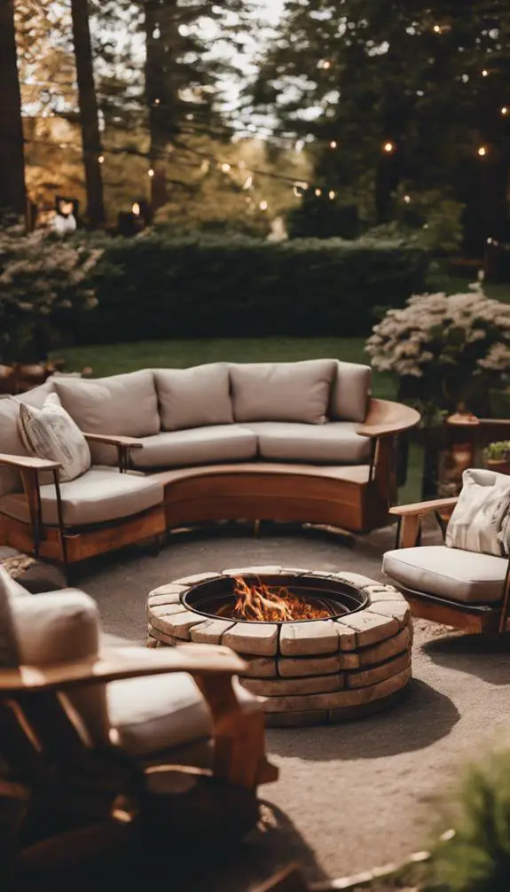 cozy outdoor gathering spaces