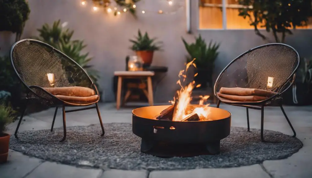 cozy outdoor gathering spaces