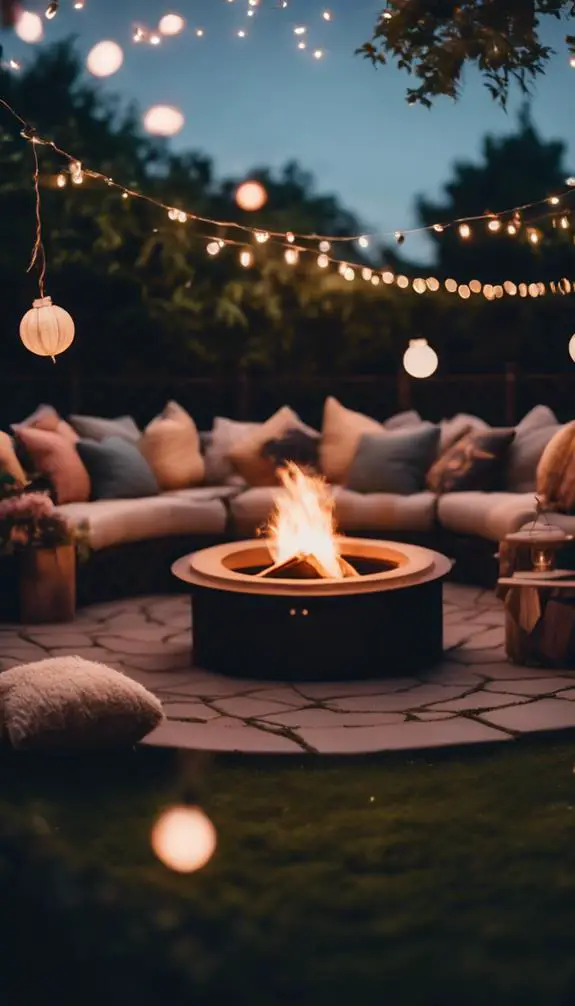 cozy outdoor social hubs