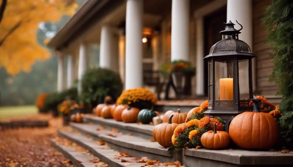 cozy seasonal porch decor