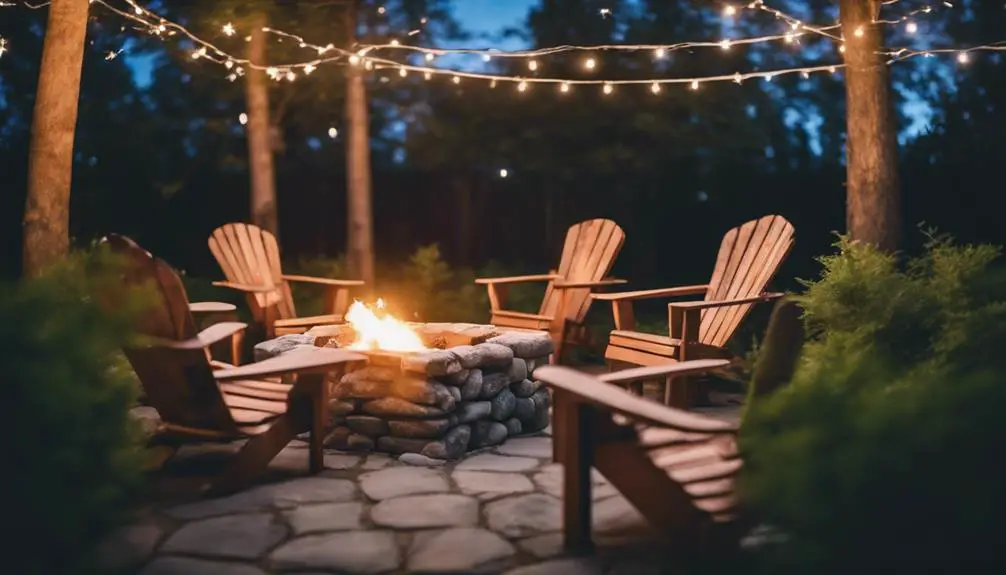 create cozy outdoor gathering