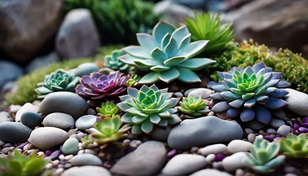 Succulent Rock Garden Layout