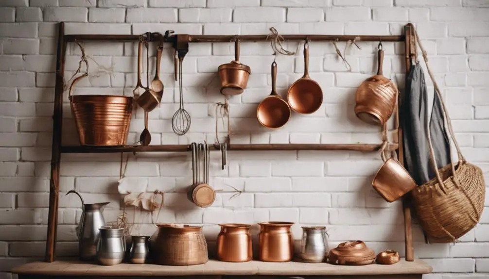 displaying kitchen essentials openly