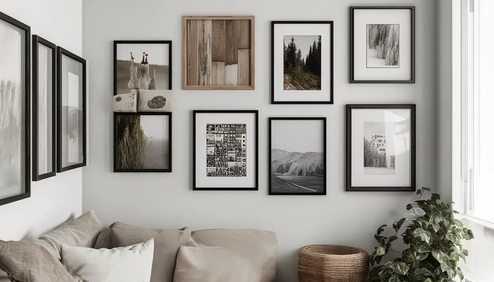 displaying memories on walls