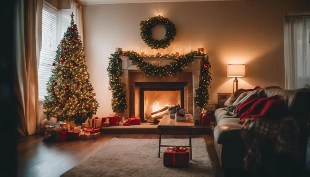 festive living room decor