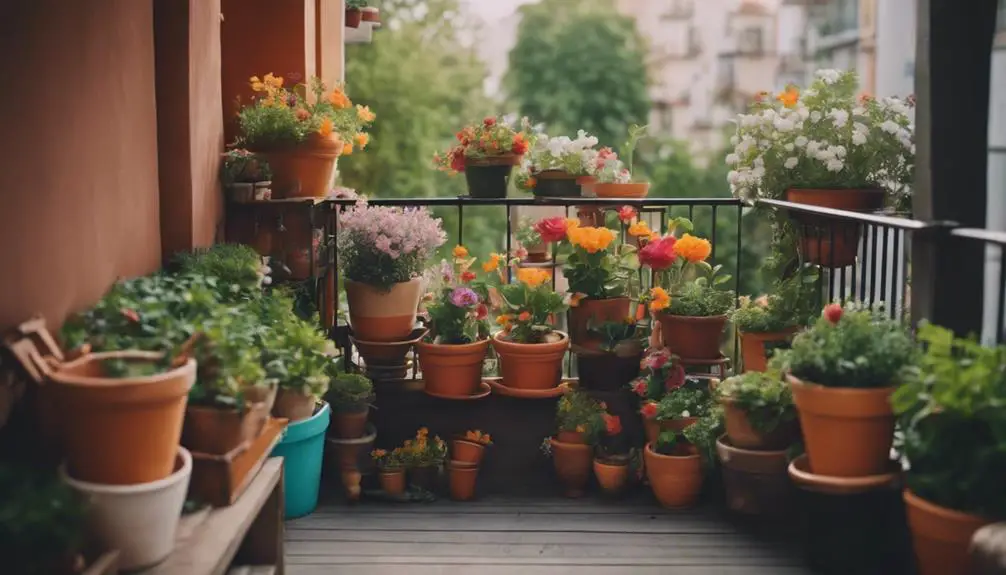 growing plants in containers