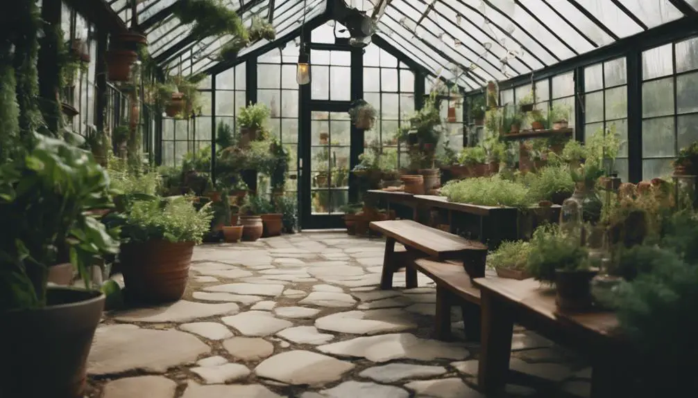 lush plants surround space