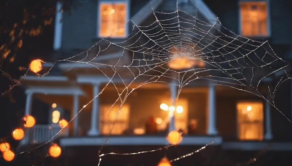 massive sticky silk networks