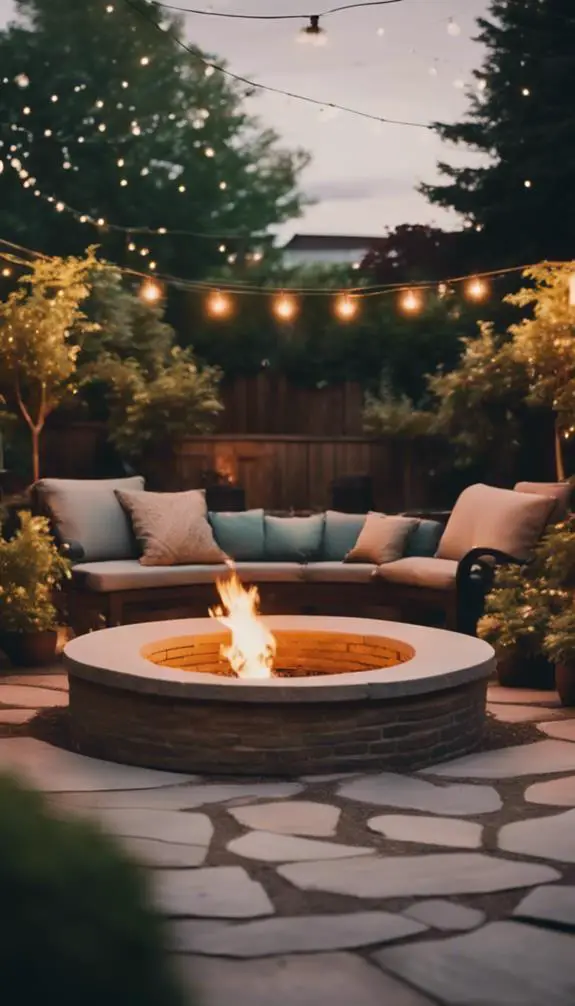 optimal backyard fire location