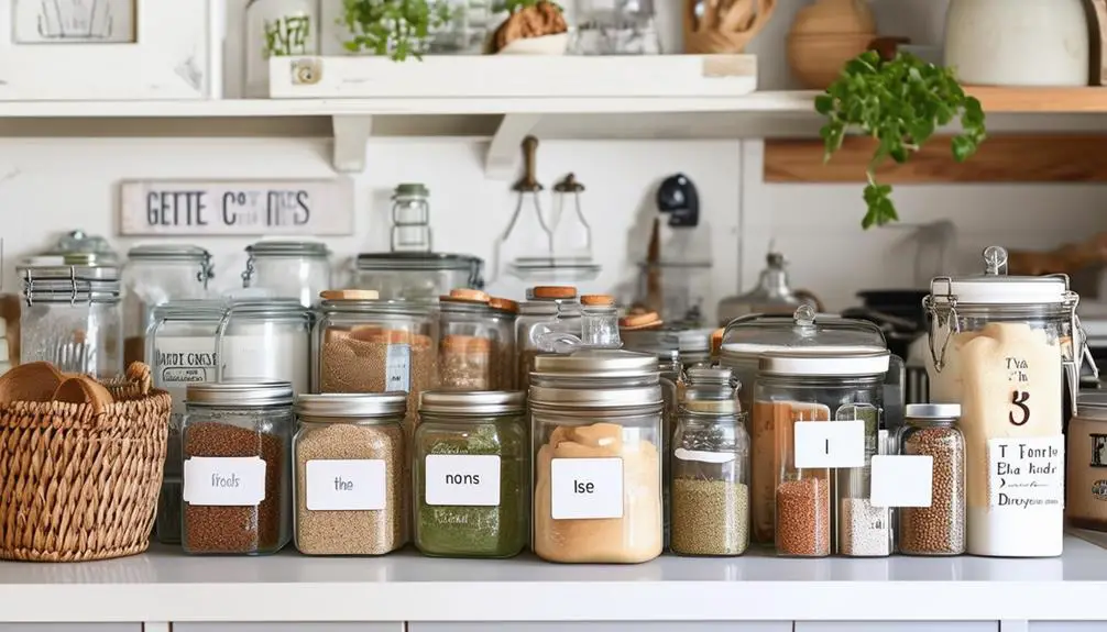 organization through clear labels