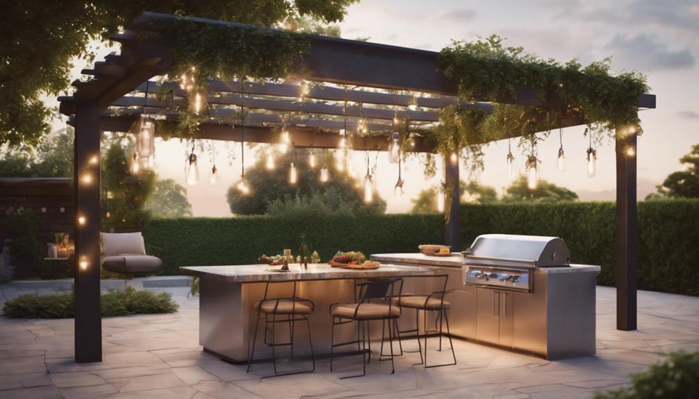 outdoor cooking space design