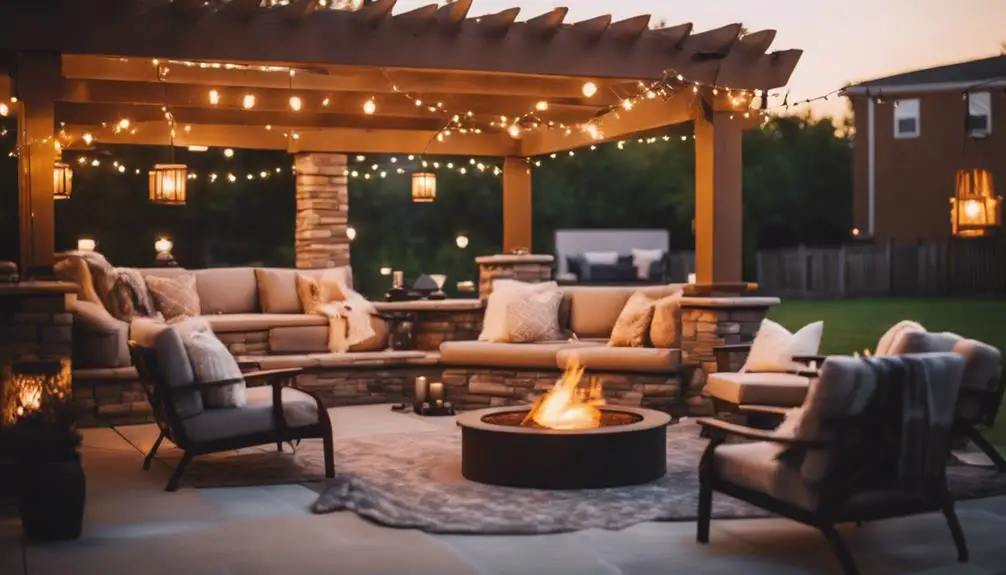 outdoor cozy gathering spaces