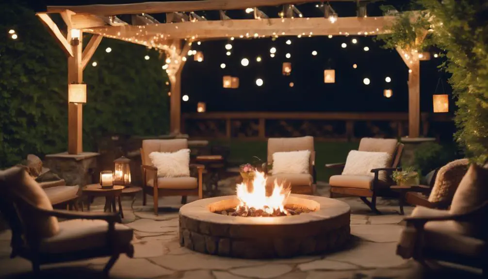 outdoor fire pit structure