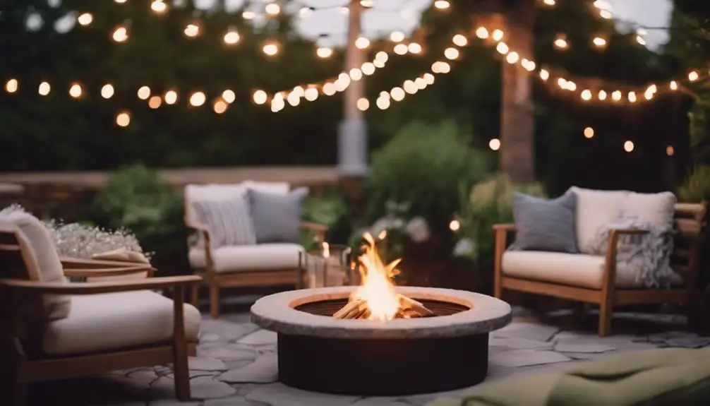 outdoor warmth and ambiance