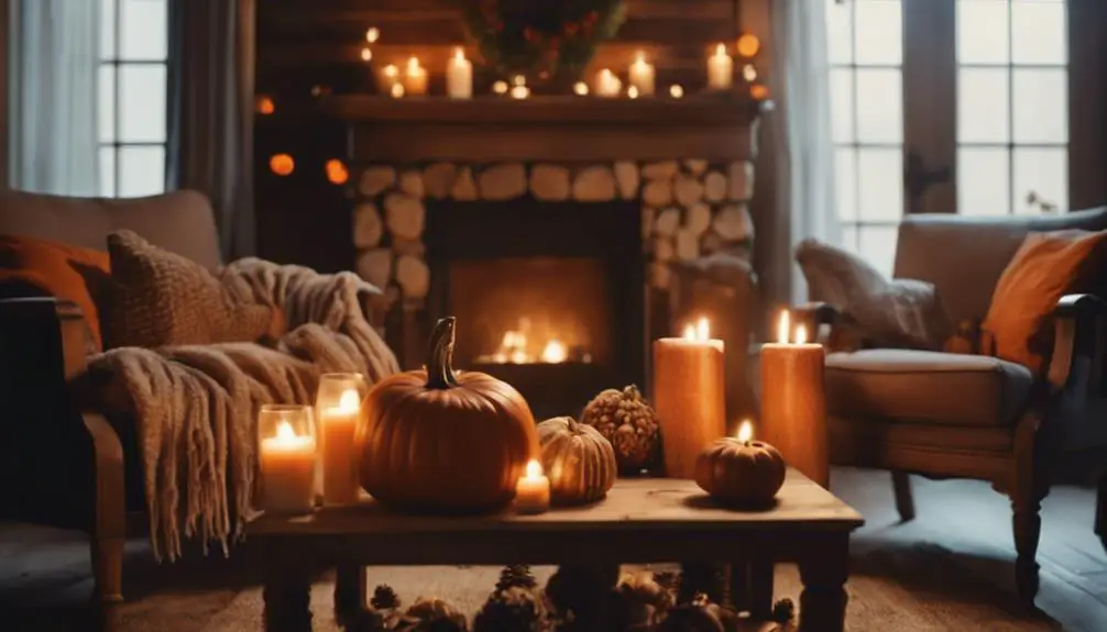 pumpkin decor goes indoors