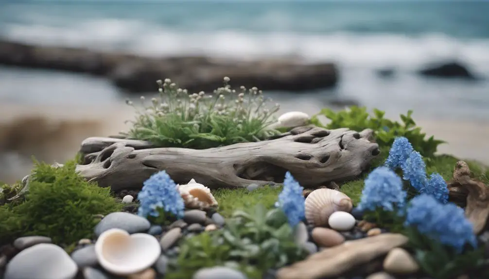 seaside inspired floral displays