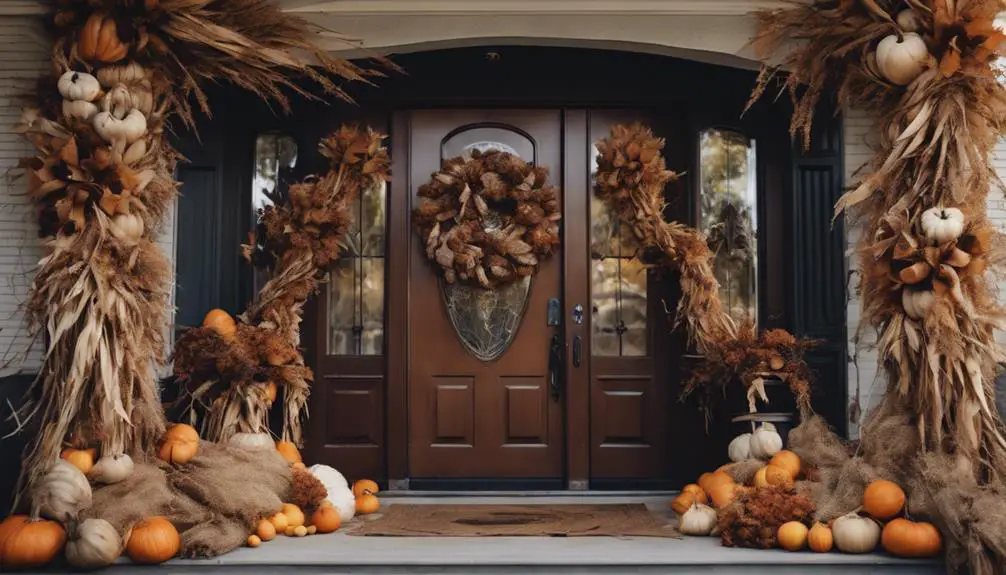 seasonal decor for entrance