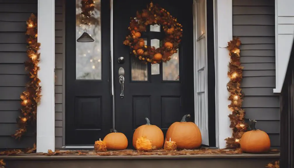 spooky seasonal outdoor welcome