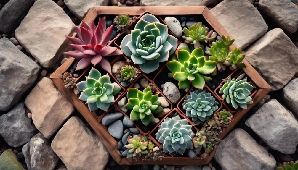 succulents in creative containers