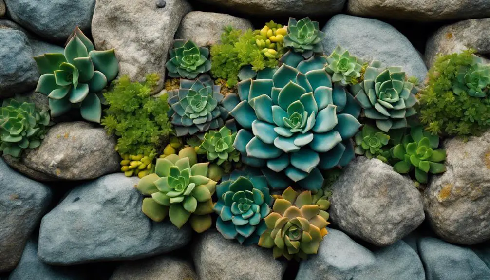 succulents thrive on rocks