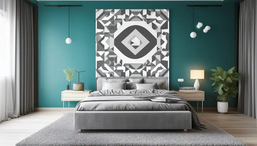 teal accent wall inspiration