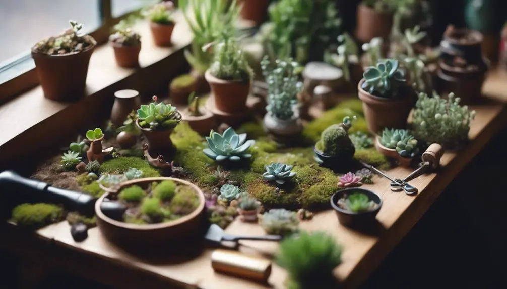 the four word phrase is select miniature plants carefully