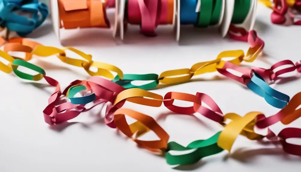 vibrant colorful paper craft