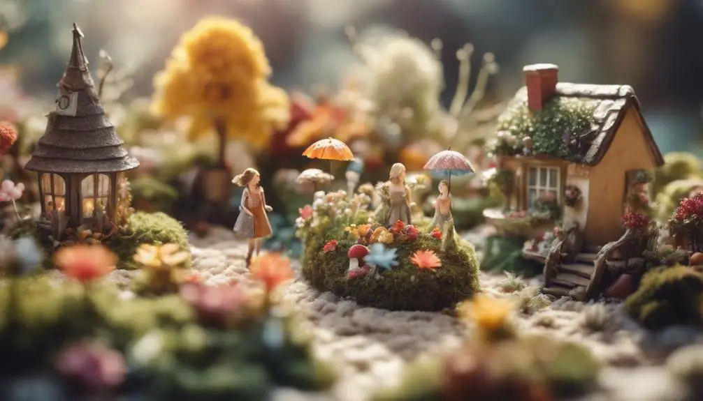 whimsical outdoor mini worlds