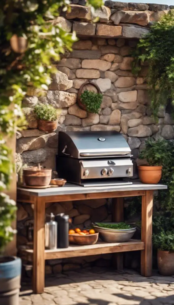 affordable backyard cooking spaces