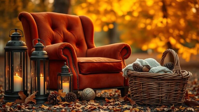 autumnal comfort home decor