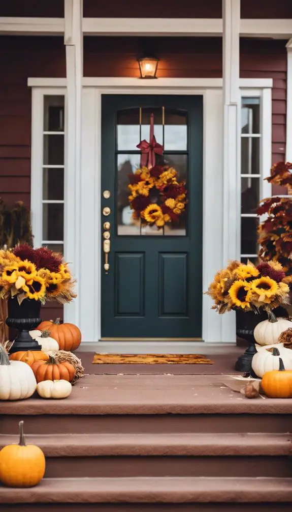 autumnal door decor ideas