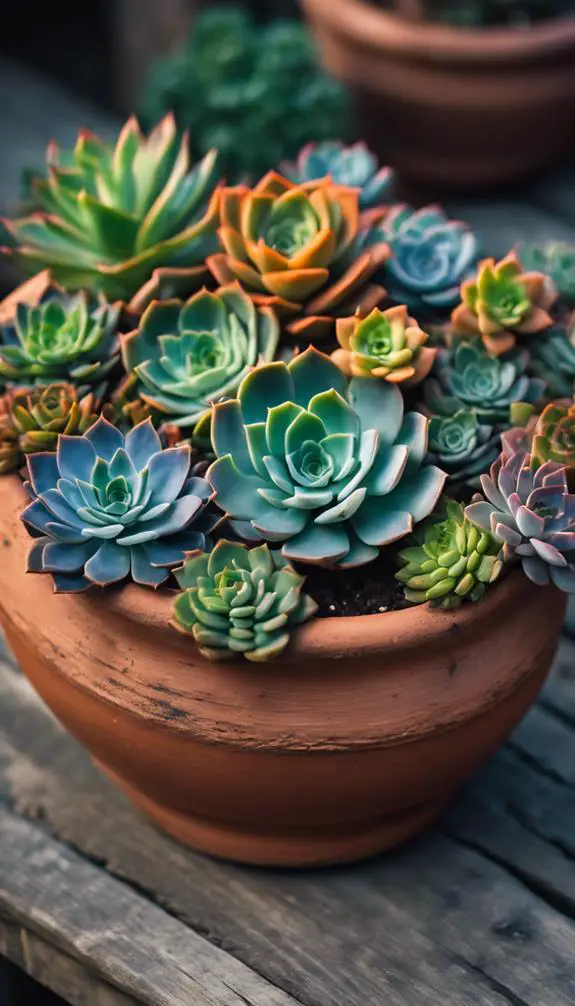 beautiful plants in containers