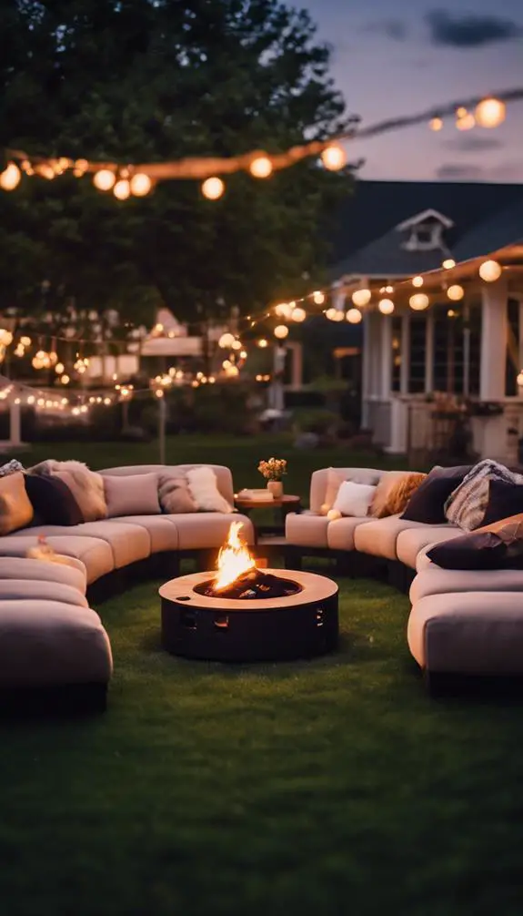 cozy backyard gathering spaces