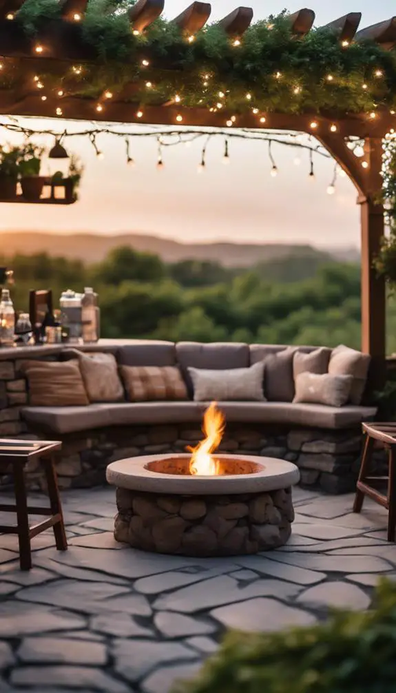 cozy outdoor gathering space