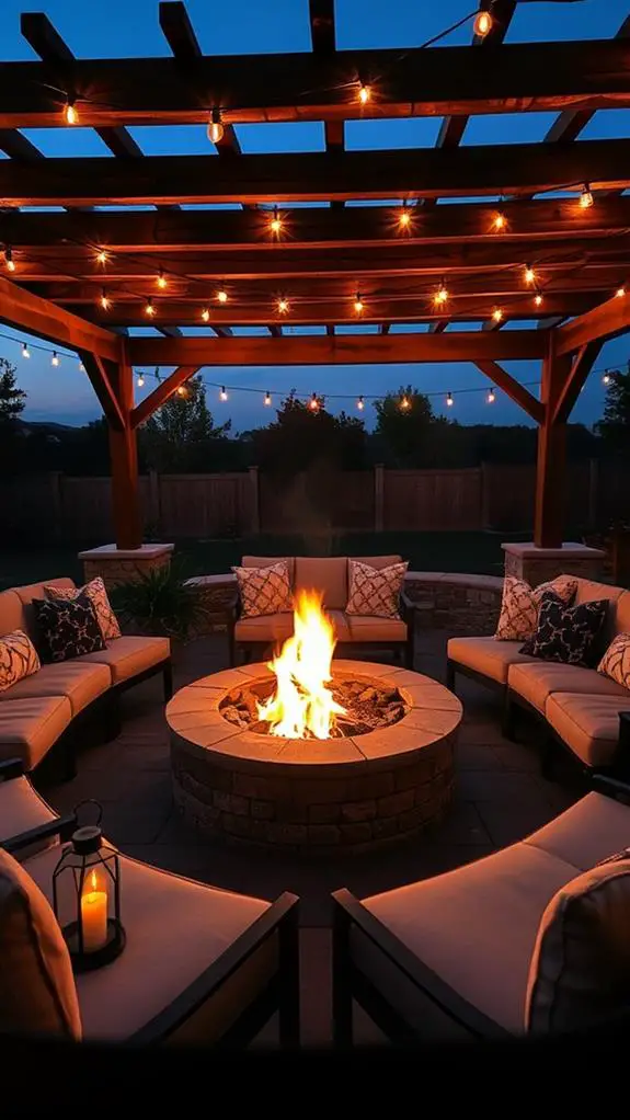 cozy outdoor gathering spaces