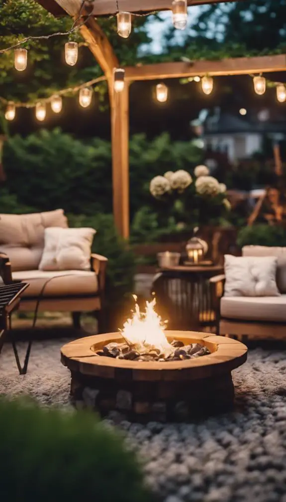 cozy outdoor gathering spaces