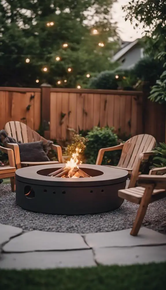 cozy outdoor gathering spaces