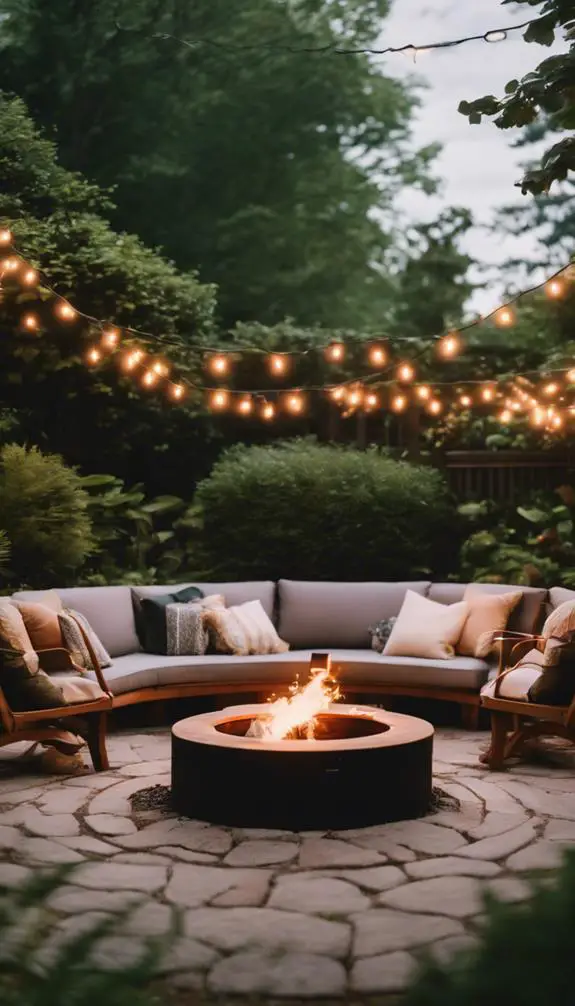 cozy outdoor gathering spaces