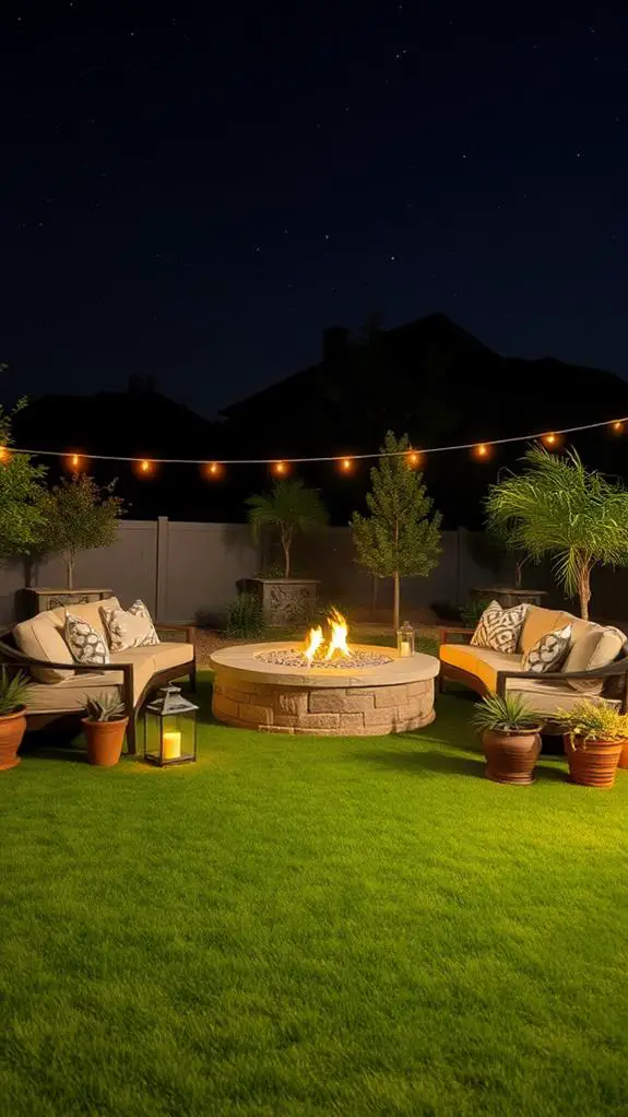 cozy outdoor gathering spaces