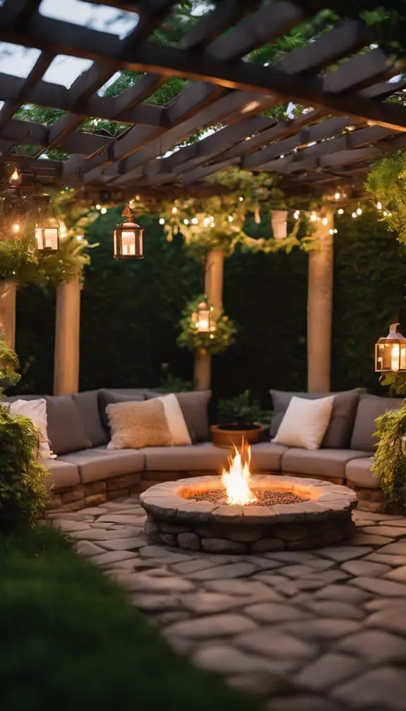 cozy outdoor gathering spaces