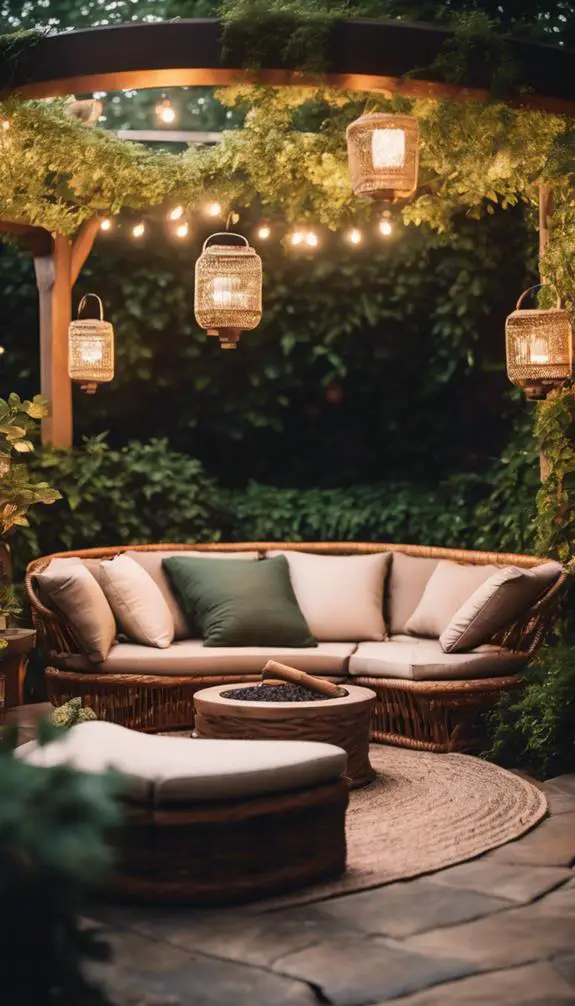 cozy outdoor relaxation spaces