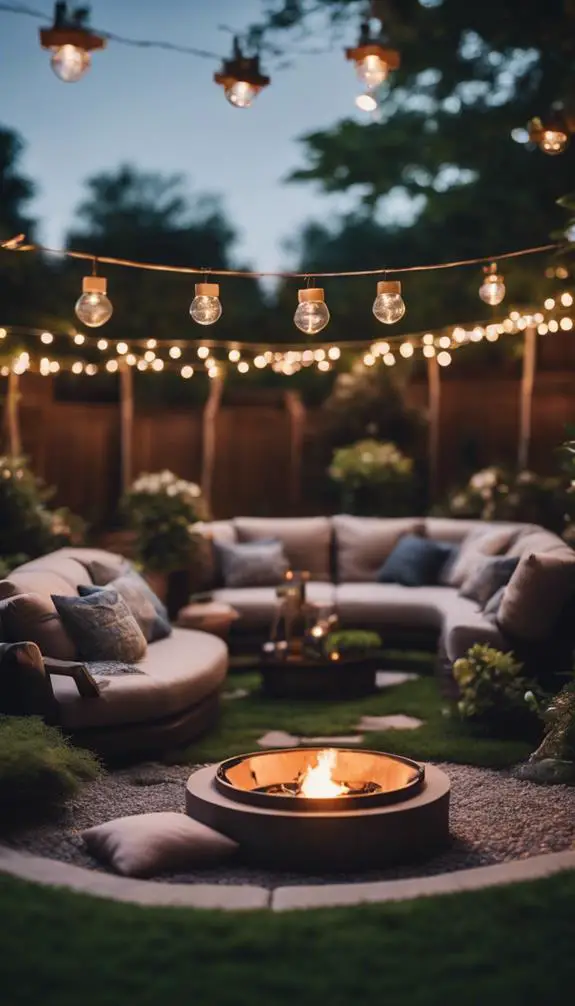 cozy outdoor social hub